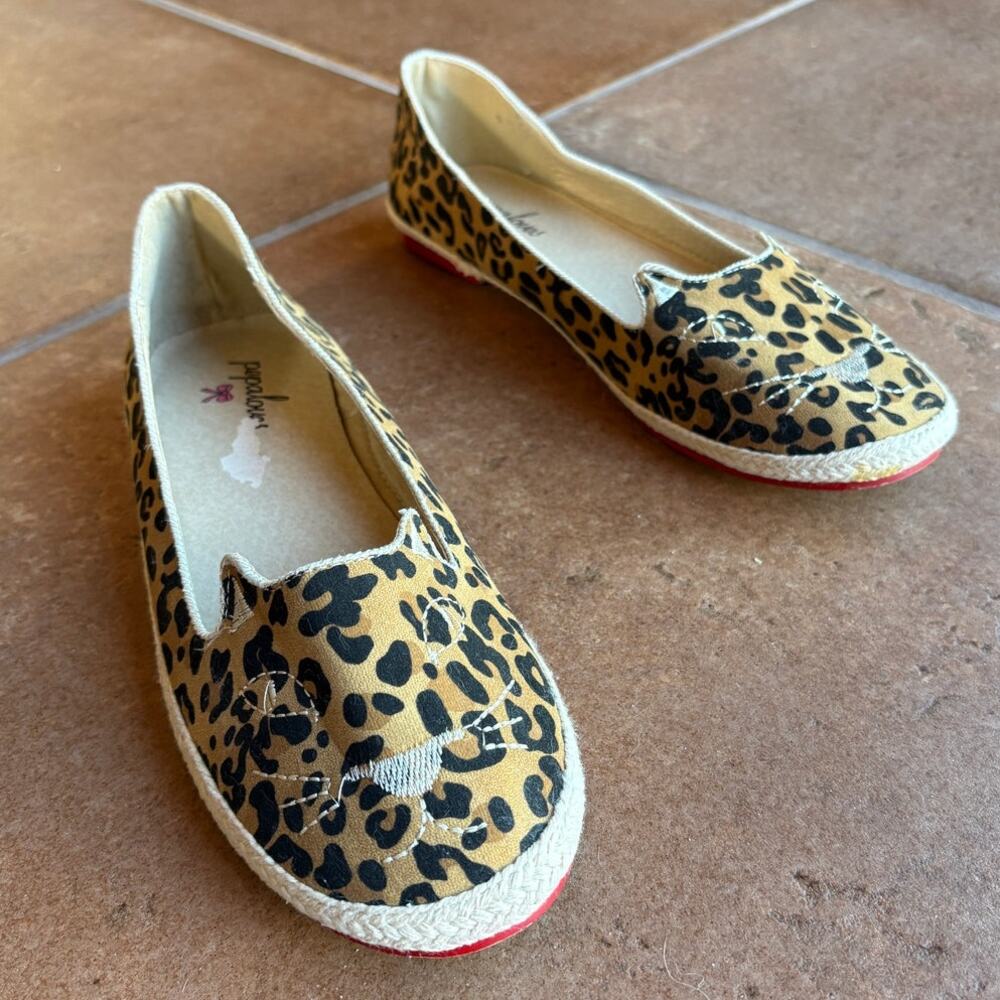 Pepaloves Leopard Novelty Flats w Espadrille Styling size 41/US 10 - Picture 10 of 13